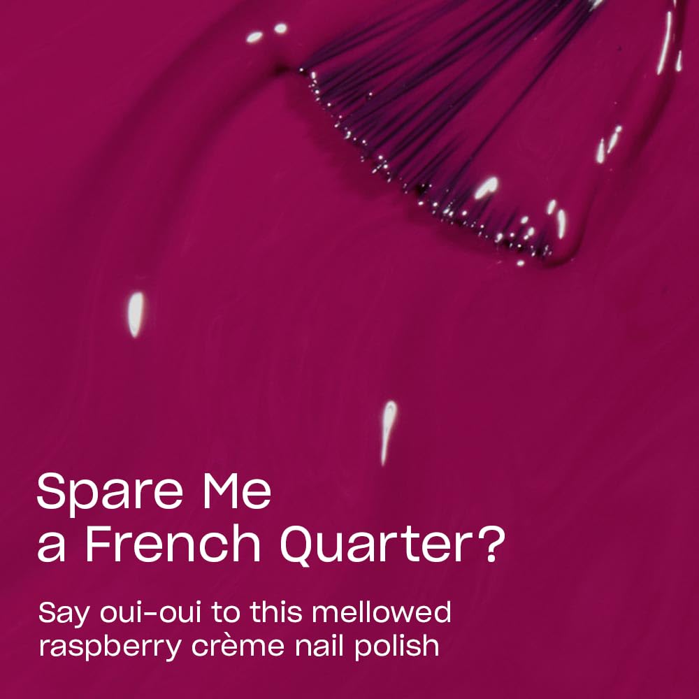 OPI Nail Lacquer Spare Me a French Quarter? brush close-up