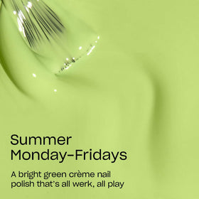 OPI Nail Lacquer Summer Monday-Fridays bright green polish bottle