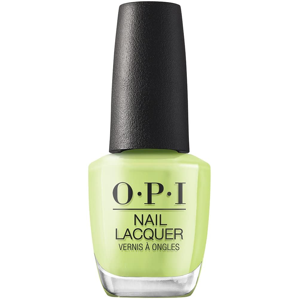 OPI Nail Lacquer Summer Monday-Fridays bright green polish front view