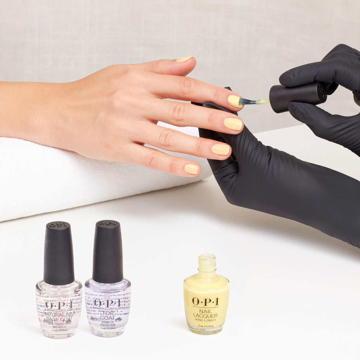 OPI Nail Lacquer Sunny Bunny polish with nail art accessories