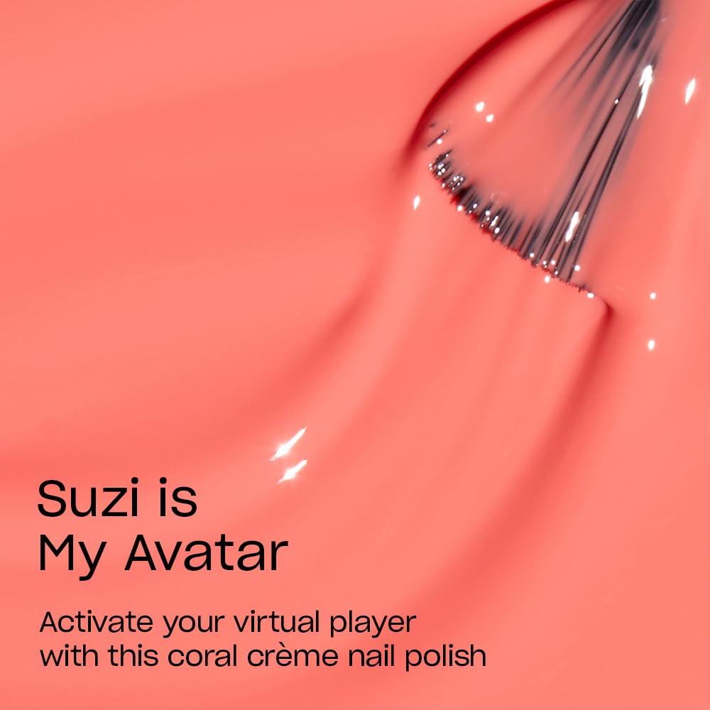 OPI Nail Lacquer Suzi is My Avatar opaque light pink bottle side view