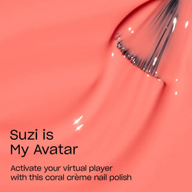 OPI Nail Lacquer Suzi is My Avatar opaque light pink bottle side view