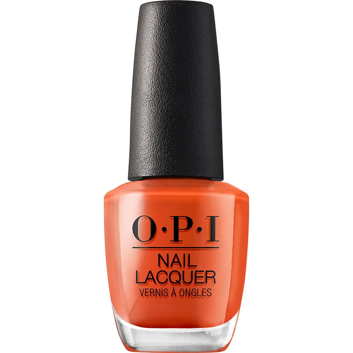 OPI Nail Lacquer Suzi Needs a Loch-smith dark orange polish bottle front view