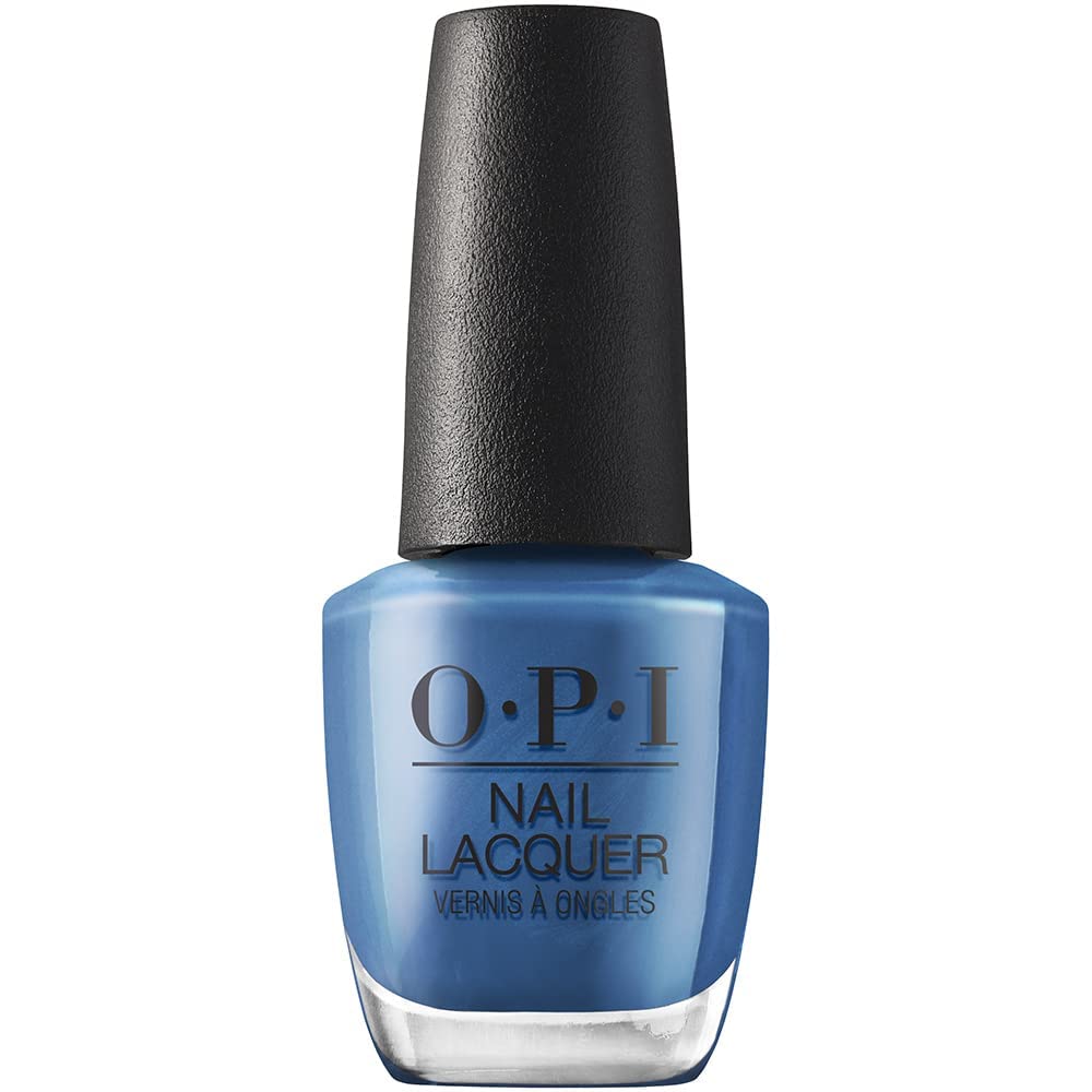 OPI Nail Lacquer Suzi Takes a Sound Bath bright blue pearl front view