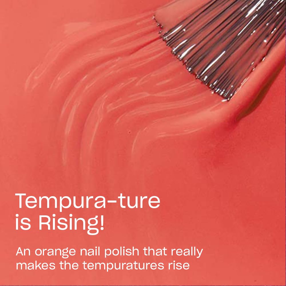 OPI Nail Lacquer Tempura-ture is Rising! brush close-up
