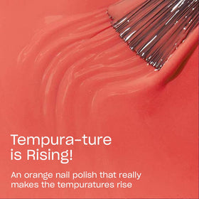 OPI Nail Lacquer Tempura-ture is Rising! brush close-up