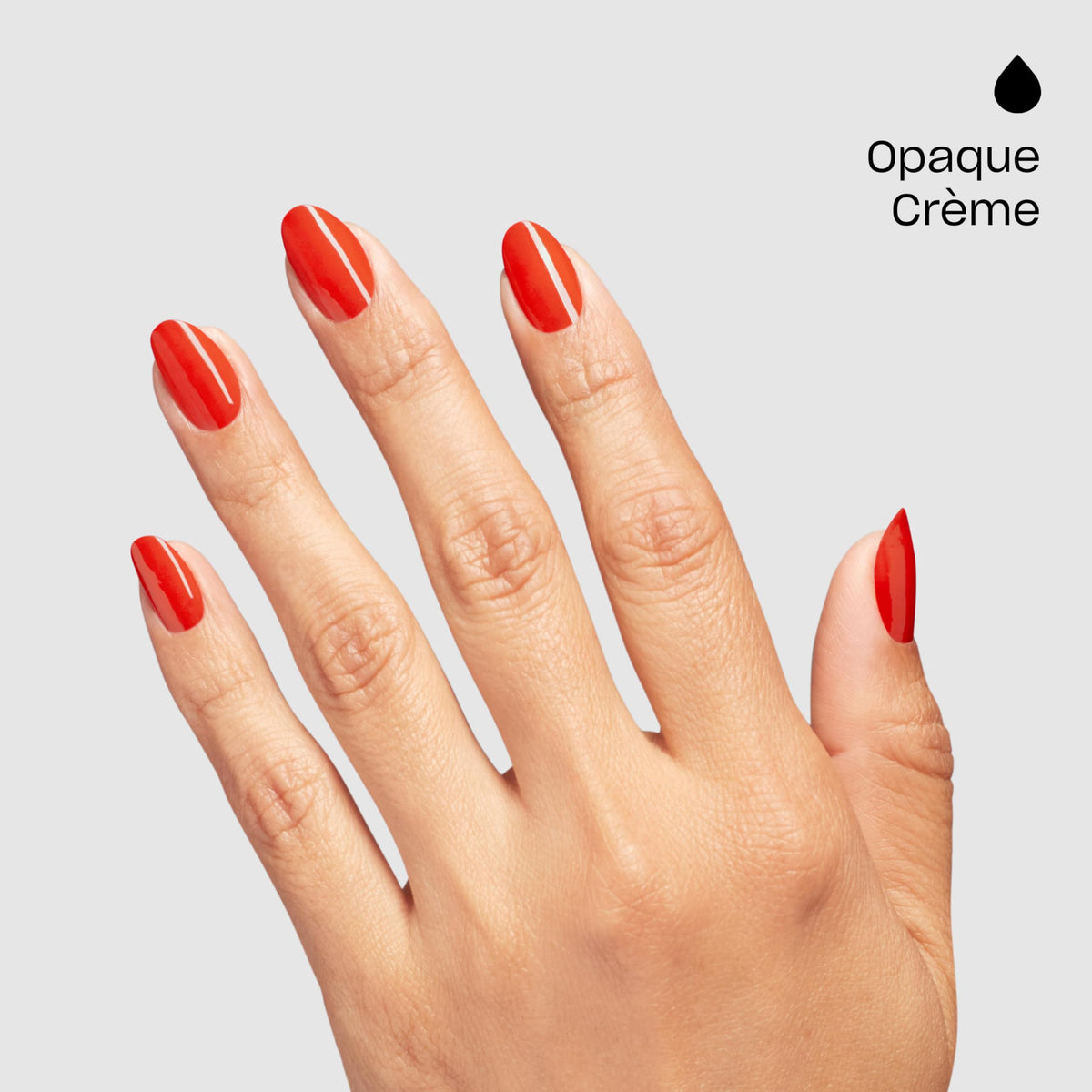 OPI Nail Lacquer Totally Red-ical applied on nails