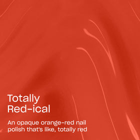 OPI Nail Lacquer Totally Red-ical Pro-Wide brush close-up