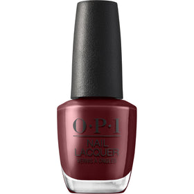 OPI Nail Lacquer Vampire State Building dark burgundy crème bottle front view