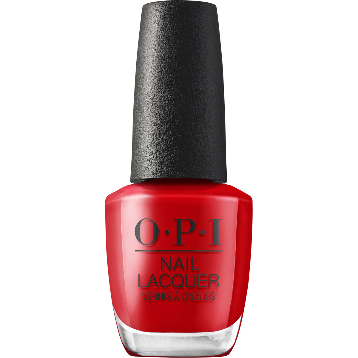 OPI Nail Lacquer Vodka & Caviar front view with bright red colour