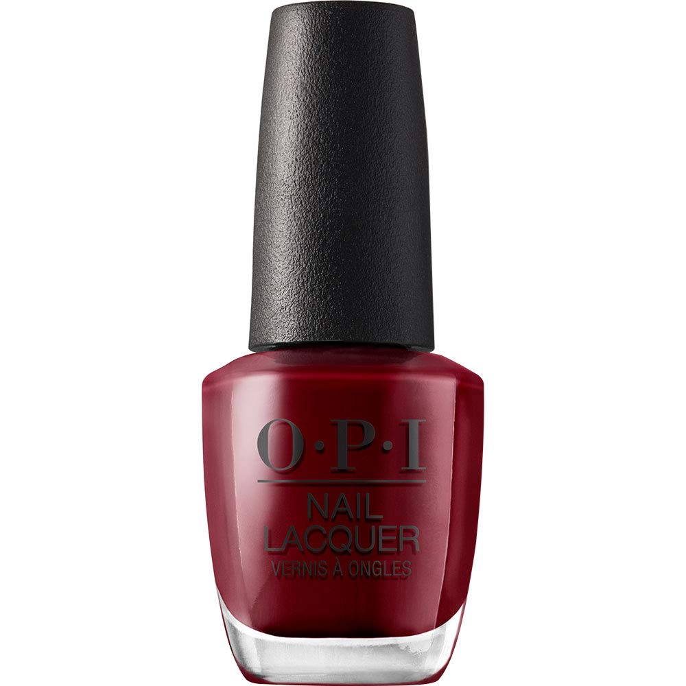 OPI Nail Lacquer We the Female dark red bottle front view