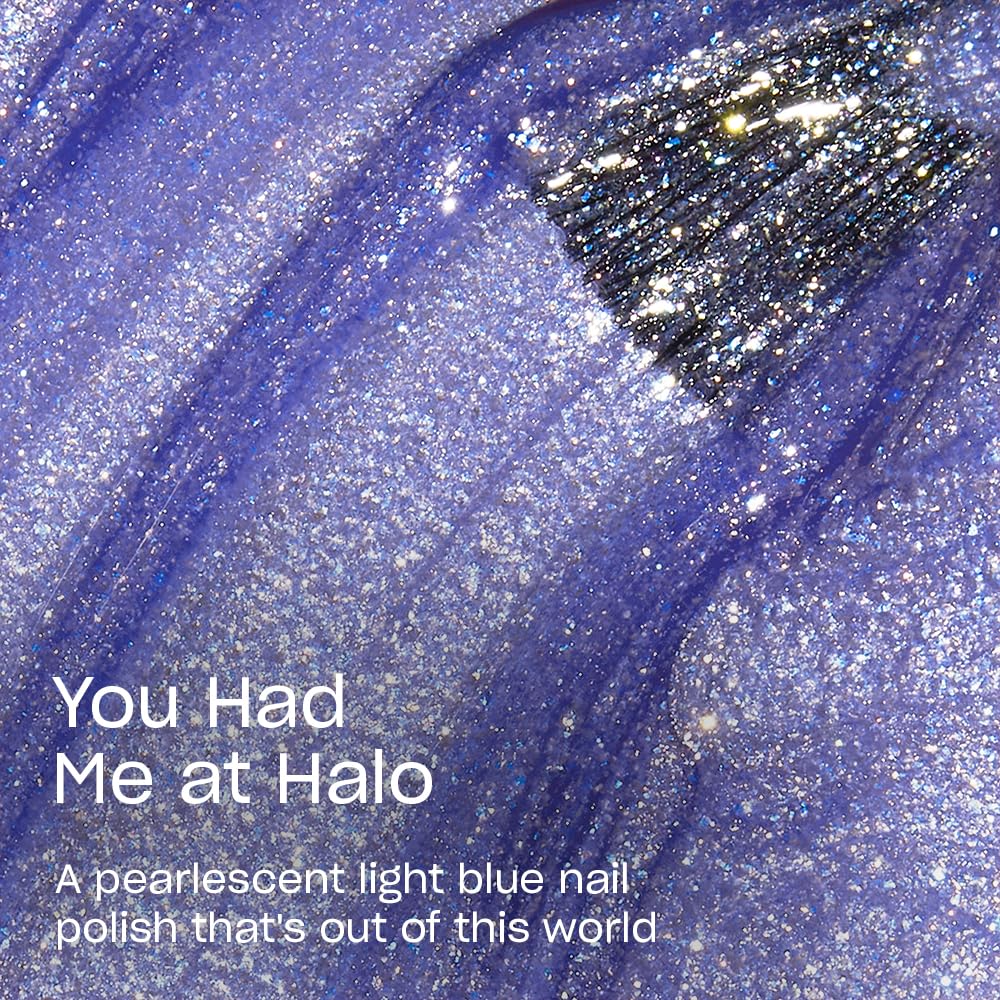 OPI Nail Lacquer You Had Me at Halo bright blue bottle side view