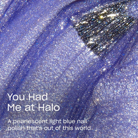 OPI Nail Lacquer You Had Me at Halo bright blue bottle side view