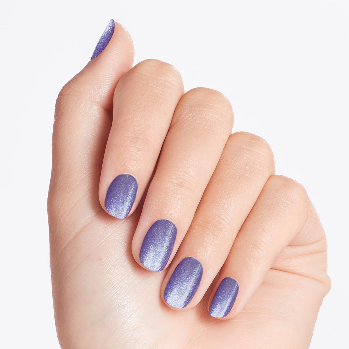 OPI Nail Lacquer You Had Me at Halo bright blue on nails