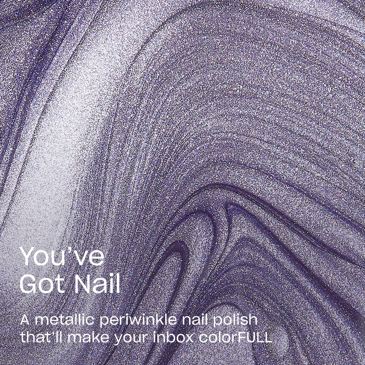 OPI Nail Lacquer You’ve Got Nail dark purple metallic applied on nails