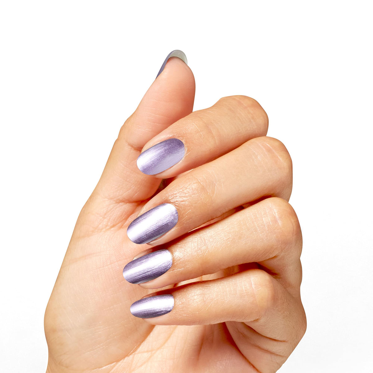 OPI Nail Lacquer You’ve Got Nail dark purple metallic bottle side view