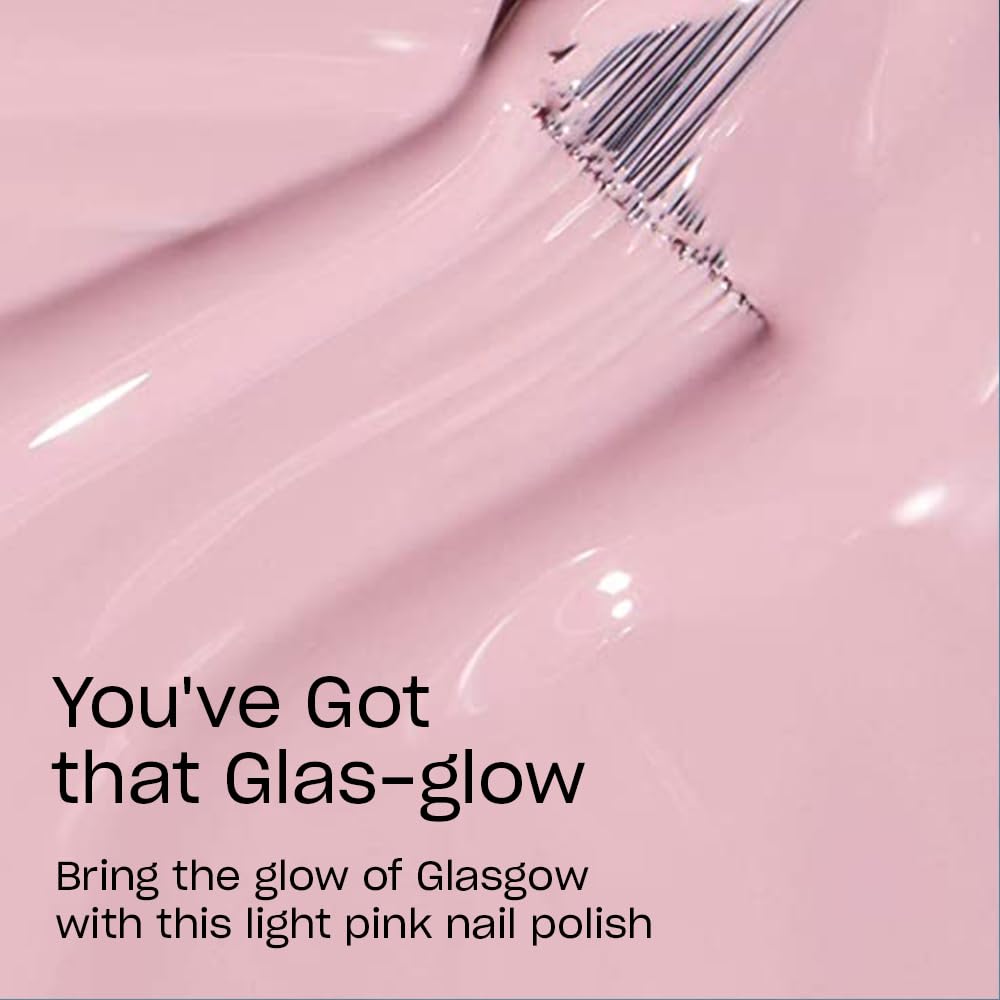 OPI Nail Lacquer You’ve Got that Glas-glow opaque dark beige brush close-up