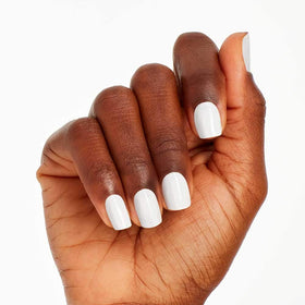 OPI nail polish in packaging with soft white shade