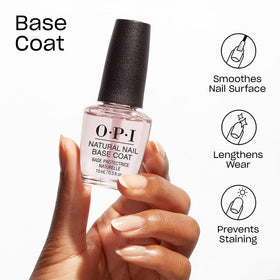 OPI Natural Nail Base Coat pro-wide brush close-up