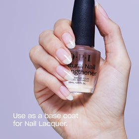 OPI Natural Nail Strengthener on nails with polish