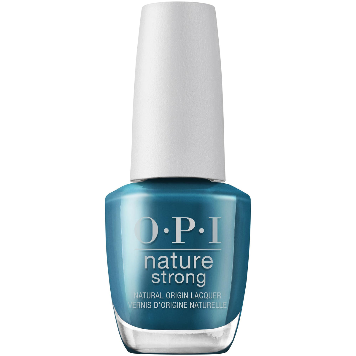 OPI Nature Strong All Heal Queen Mother Earth dark green nail polish front view