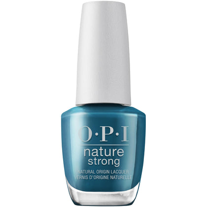 OPI Nature Strong All Heal Queen Mother Earth dark green nail polish front view