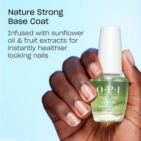 OPI Nature Strong bottle showing 20% recycled plastic label