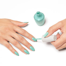 OPI Nature Strong bright blue nail polish bottle with eco-friendly label