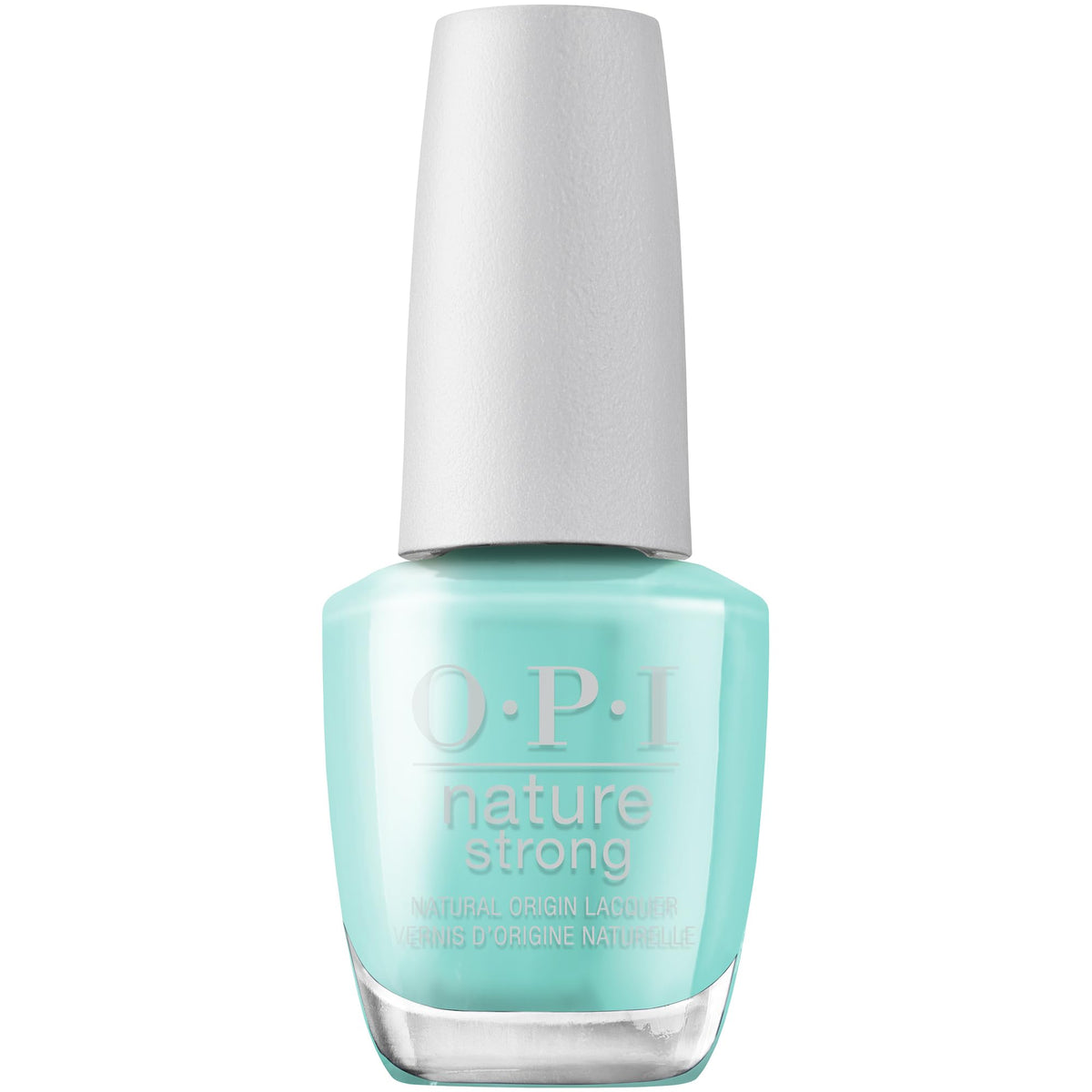 OPI Nature Strong Cactus What You Preach bright blue nail polish bottle front view