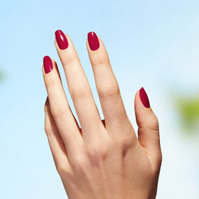 OPI Nature Strong dark yellow nail polish in natural light