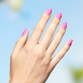 OPI Nature Strong Emflowered Nail Polish displayed with nature background