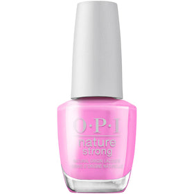 OPI Nature Strong Emflowered Nail Polish front view with bright pink colour