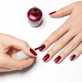 OPI Nature Strong nail polish application process