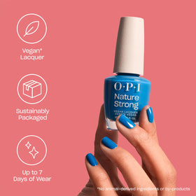 OPI Nature Strong Natural Origin Nail Polish application on nails