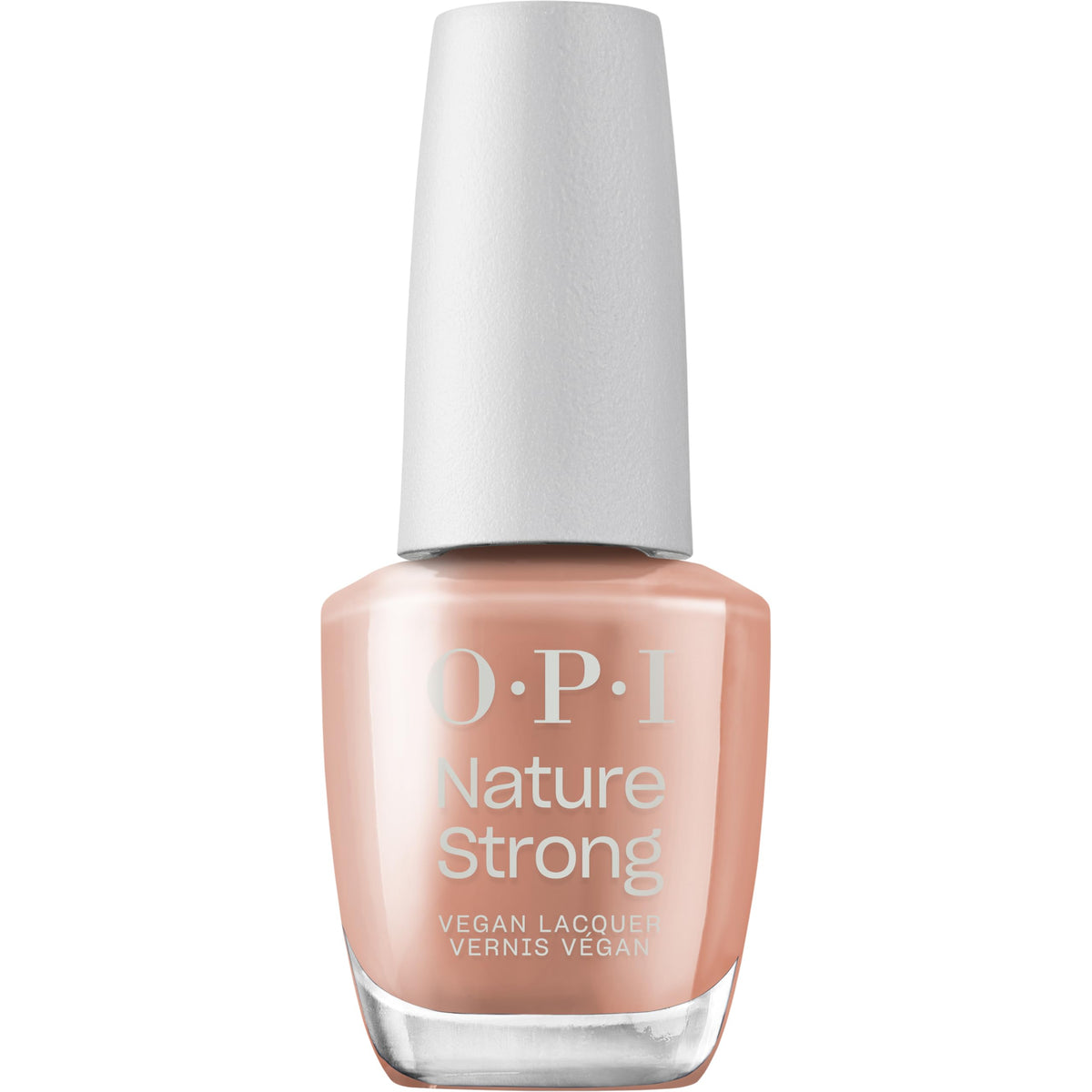 OPI Nature Strong Opaque Warm Brown Crème Nail Polish bottle front view
