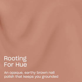 OPI Nature Strong Opaque Warm Brown Crème Nail Polish brush close-up