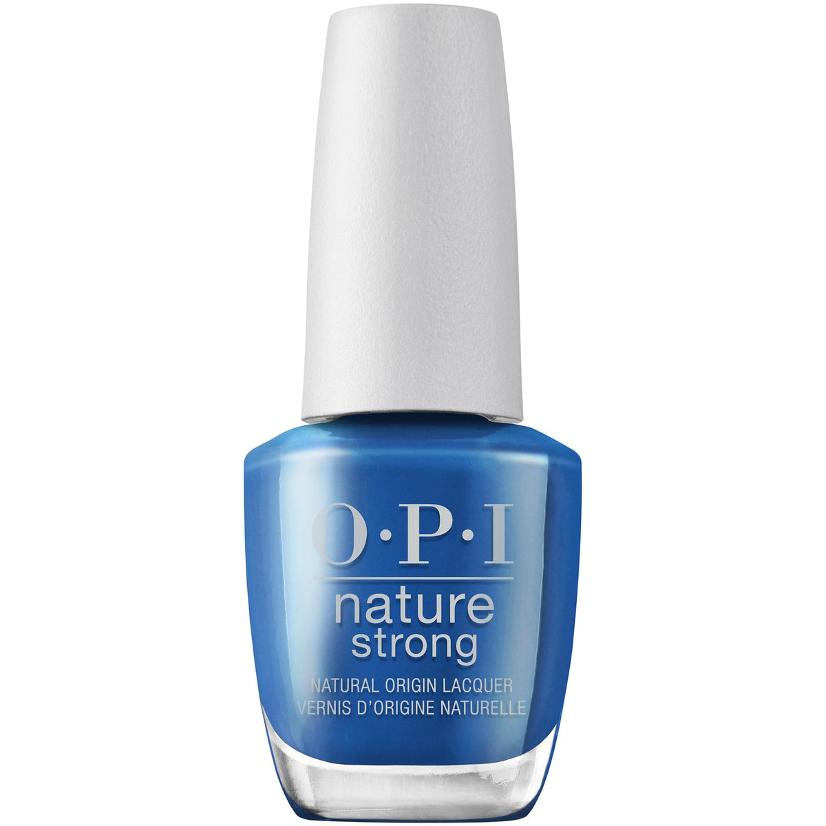 OPI Nature Strong Shore is Something! bright blue nail polish bottle front view