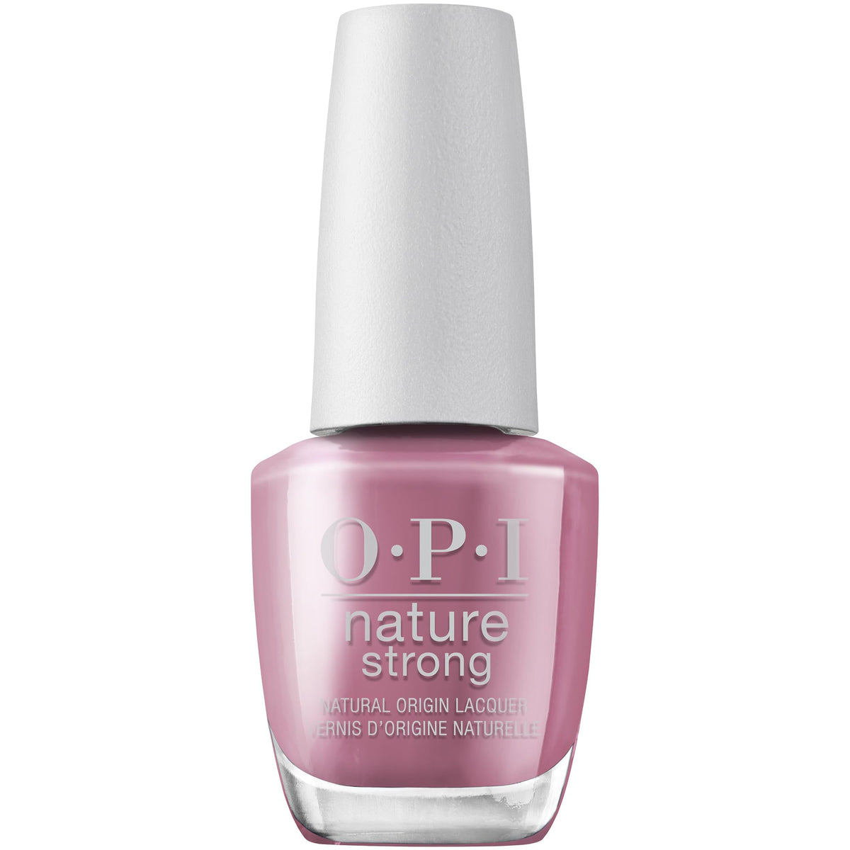 OPI Nature Strong Simply Radishing dark pink nail polish bottle front view