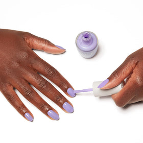 OPI Nature Strong Soft Purple Nail Polish with nature background
