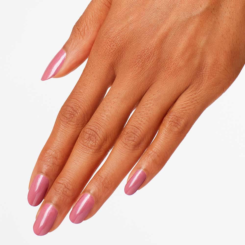 OPI Not So Bora-Bora-ing Pink Nail Lacquer application on nails