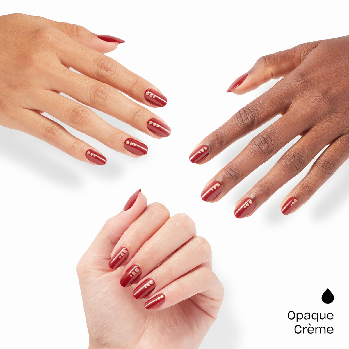 OPI On Point Big Candy Apple Red Press On Nails packaging