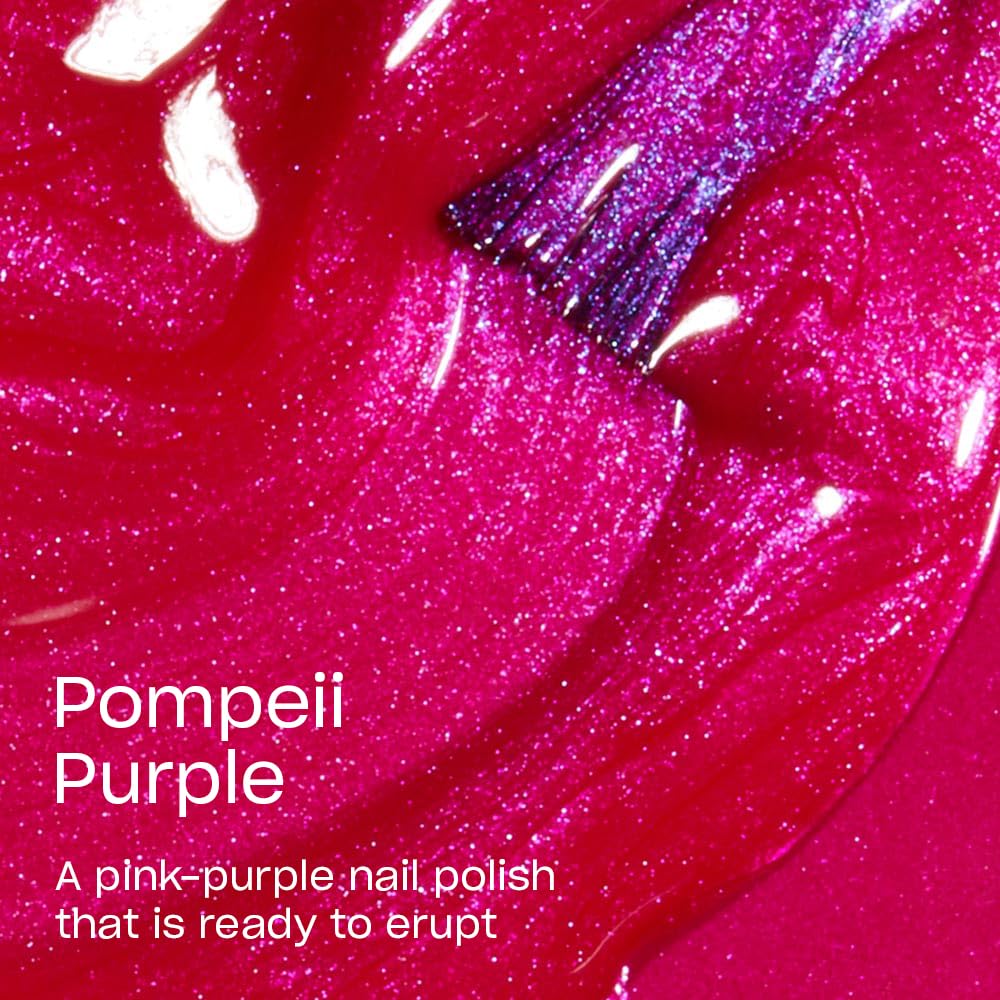 OPI Pompeii Purple Nail Lacquer brush close-up