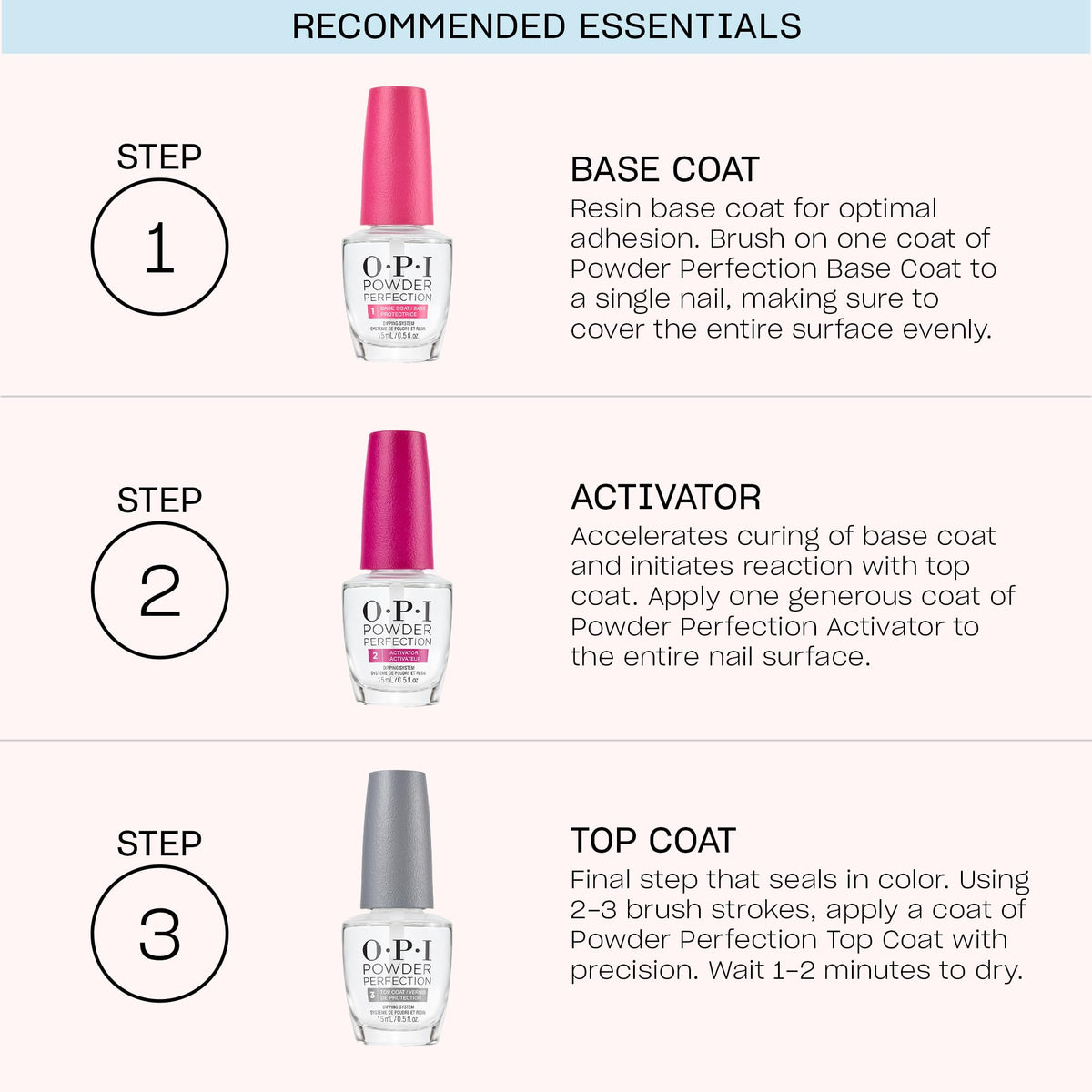 OPI Powder Perfection Step 2 Activator on nails