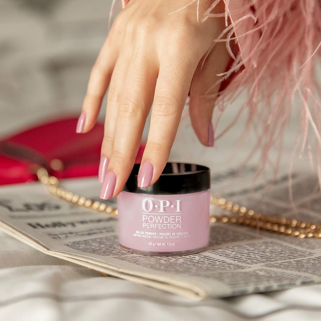 OPI Powder Perfection Top Coat application on nails