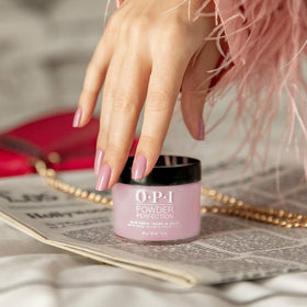 OPI Powder Perfection Top Coat application on nails