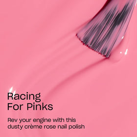 OPI Racing for Pinks nail polish brush close-up