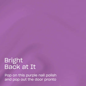 OPI RapiDry Bright Back at It Dark Purple Nail Polish with brush