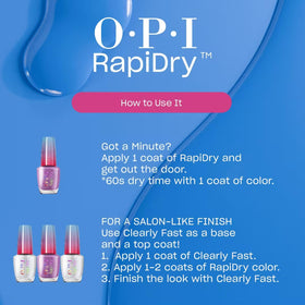 OPI RapiDry Clearly Fast Clear Coat bottle