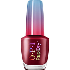 OPI RapiDry Skip a Beet dark red nail polish bottle front view