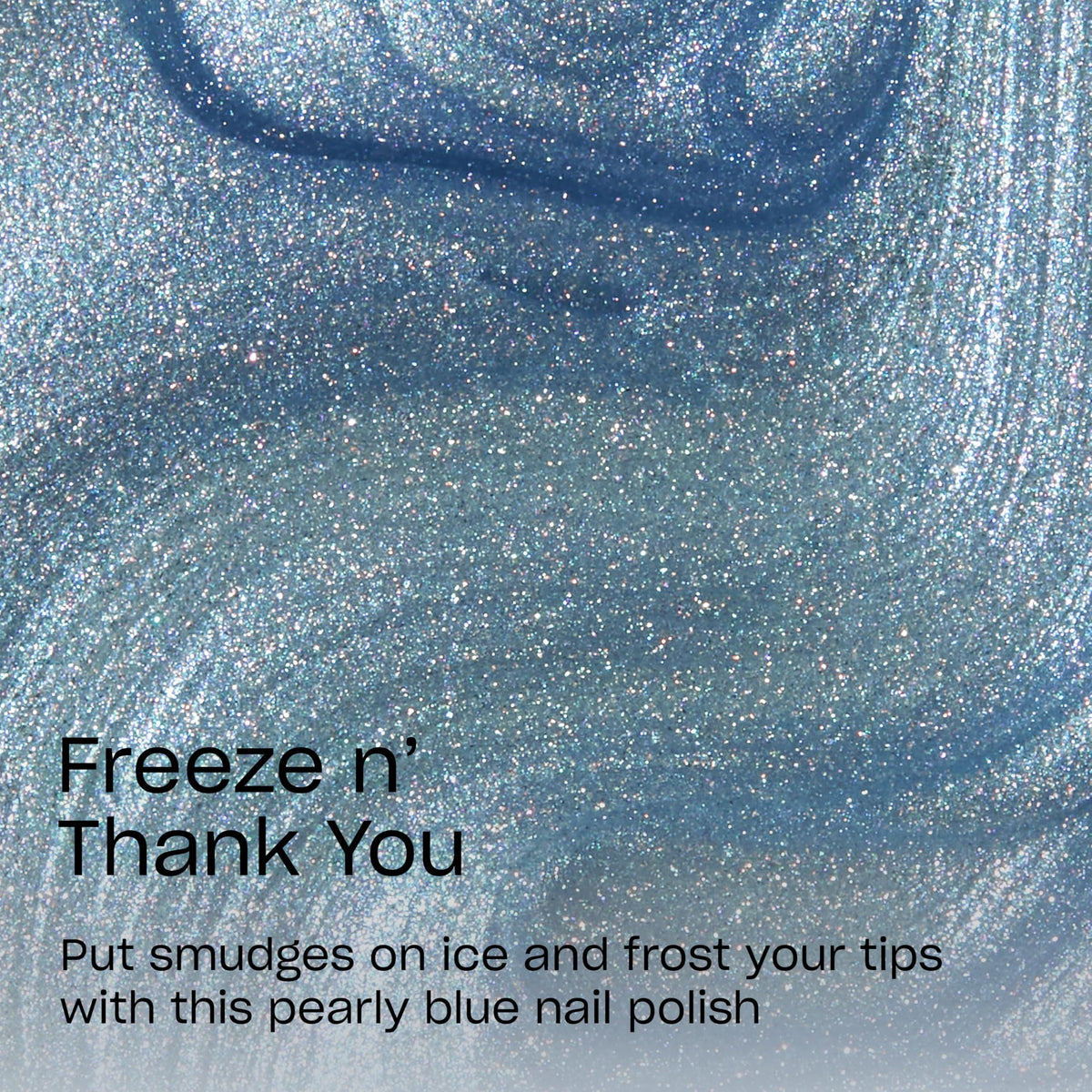 OPI RapiDry Soft Blue Metallic Nail Polish bottle with cap